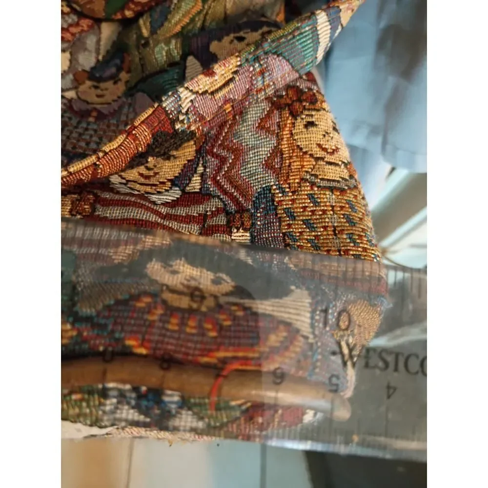 Vintage Children Of The World Jaquard Tapestry Shoulder Bag Unbranded Excellent